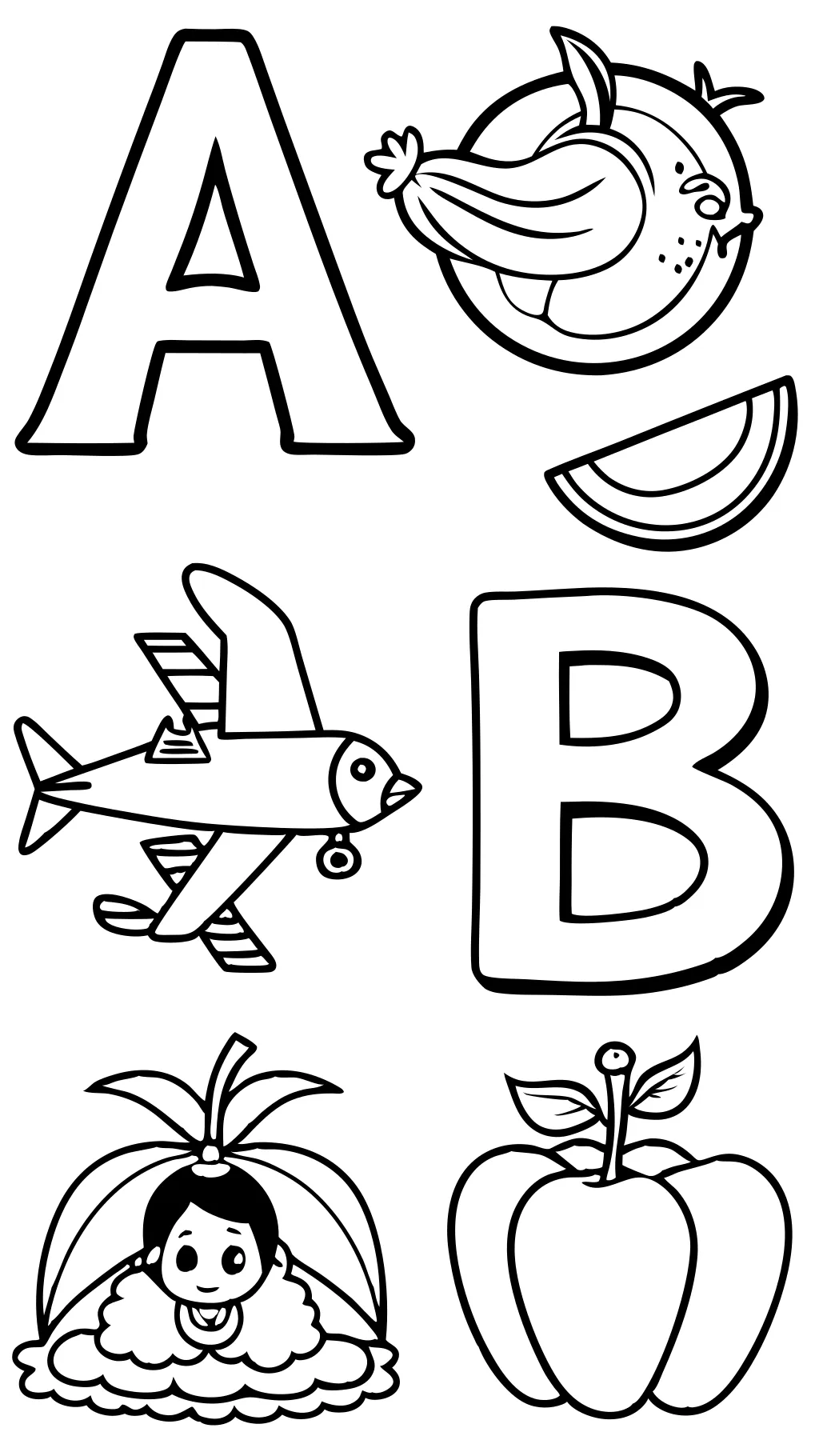 alphabet pages to color